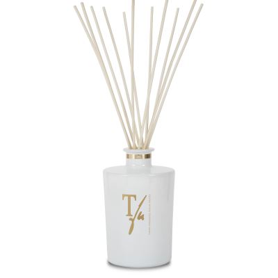 TEATRO FRAGRANZE UNICHE Bianco Divino Sticks in Glossy Black Vase 5000 ml
